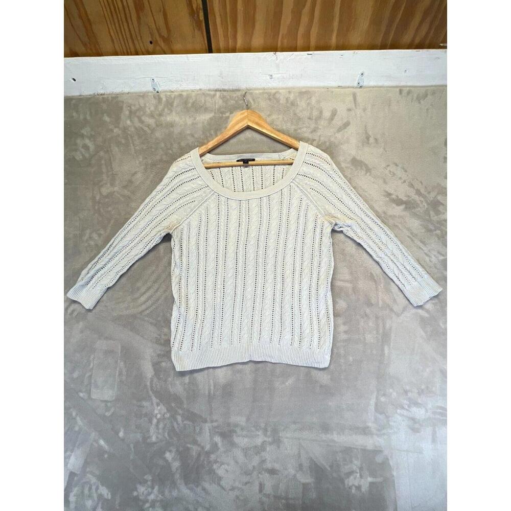 American Eagle Outfitters Sweater Women's Size SP Ivory Long Sleeve Pullover